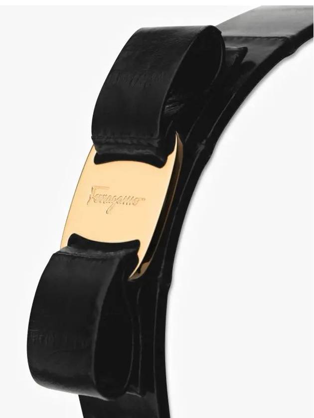 Vara Bow Hairband Black - SALVATORE FERRAGAMO - BALAAN 4