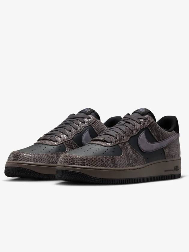 Air Force 1 Snakeskin Low Top Sneakers Brown - NIKE - BALAAN 6