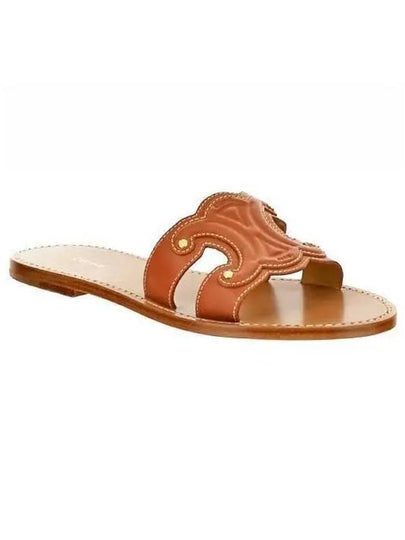 Triomphe Calfskin Mule Tan - CELINE - BALAAN 2