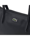 Large Shopper Tote Bag Black - LACOSTE - BALAAN 7