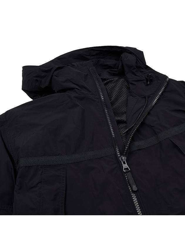 Men's Logo Applique Lightweight Windbreaker Black - BURBERRY - BALAAN 11