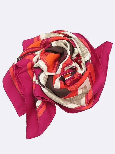 Multi color 100 silk scarf - HERMES - BALAAN 2