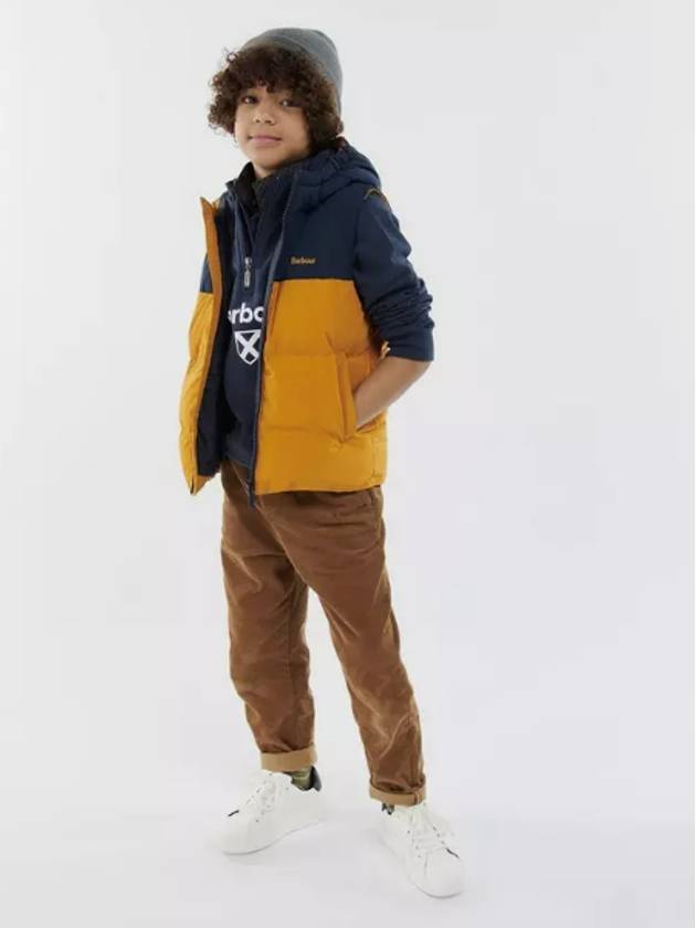 Kids Padded Vest CGI0012 Orange Boys XXL 14 15Y - BARBOUR - BALAAN 3