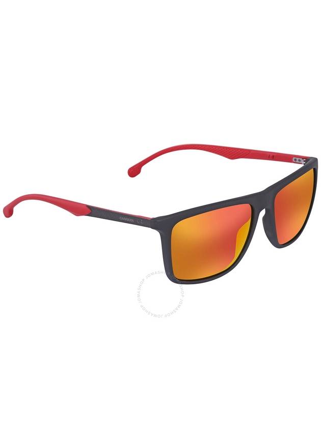 Carrera Red Rectangular Unisex Sunglasses CARRERA 8032/S 0003/W3 57 - CARRERA - BALAAN 2