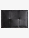 Intrecciato Cassette Card Wallet Black - BOTTEGA VENETA - BALAAN 2