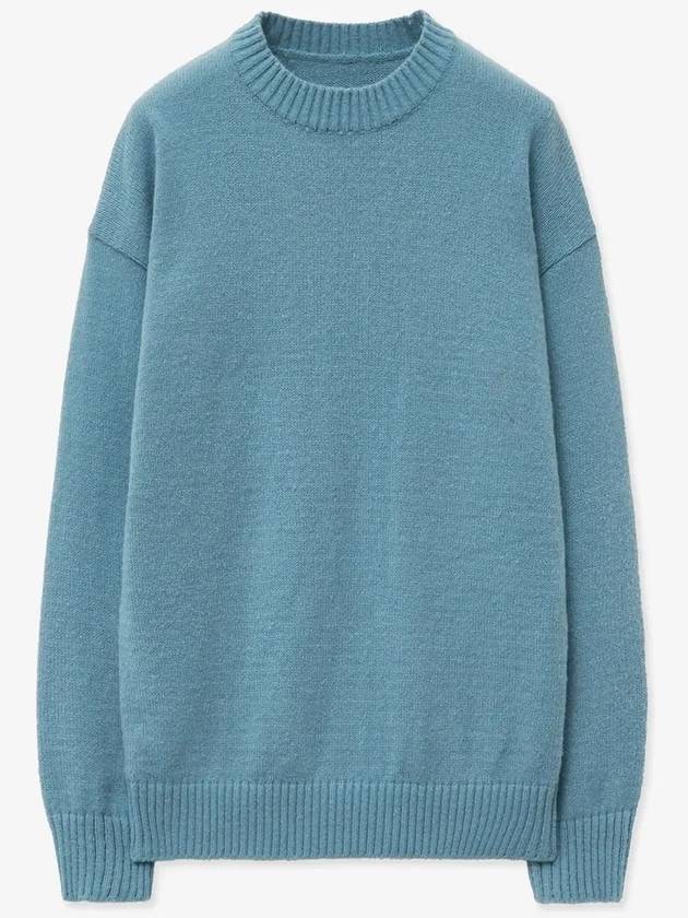 Alpha crewneck round knit sky blue - BLONDNINE - BALAAN 1