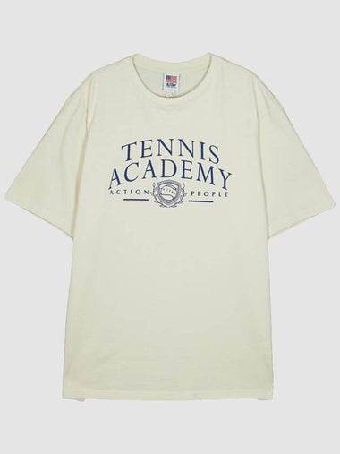 Tennis Crew Neck Short Sleeve T Shirt White - AUTRY - BALAAN 1