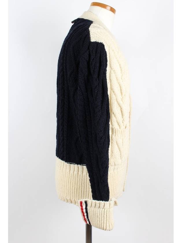 Aran Cable Funmix Cardigan 5 - THOM BROWNE - BALAAN 5