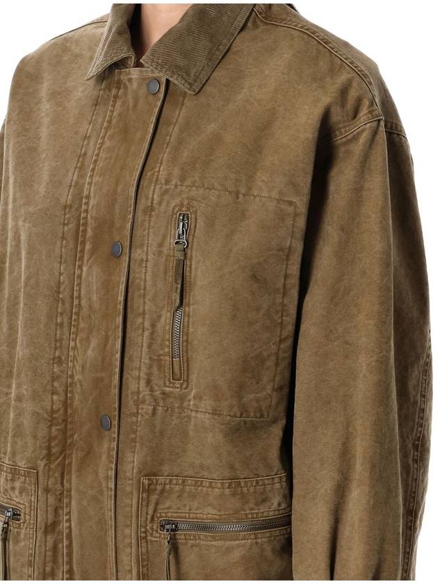 Isabel Marant Étoile Kimelia Coated Cotton Jacket - ISABEL MARANT ETOILE - BALAAN 3