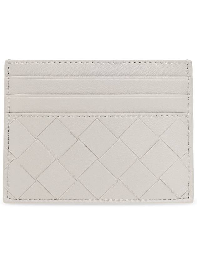 Intrecciato Leather Card Wallet Grey - BOTTEGA VENETA - BALAAN 3