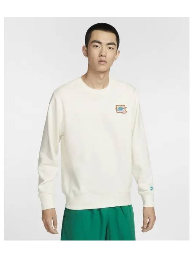 Club French Terry Crew Neck Sweatshirt M Dusty Cactus FZ0765 133 - NIKE - BALAAN 1