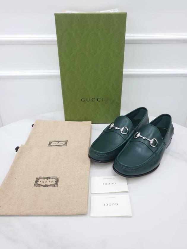 Men s Horsebit 1953 Loafer Green 757769 - GUCCI - BALAAN 7