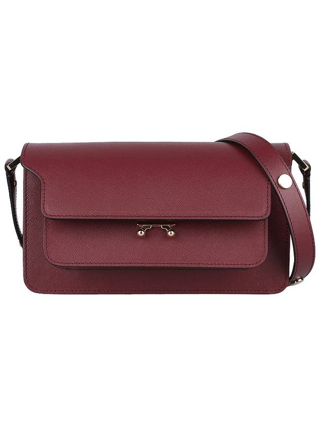 Trunk East West Shoulder Bag Wine - MARNI - BALAAN 3