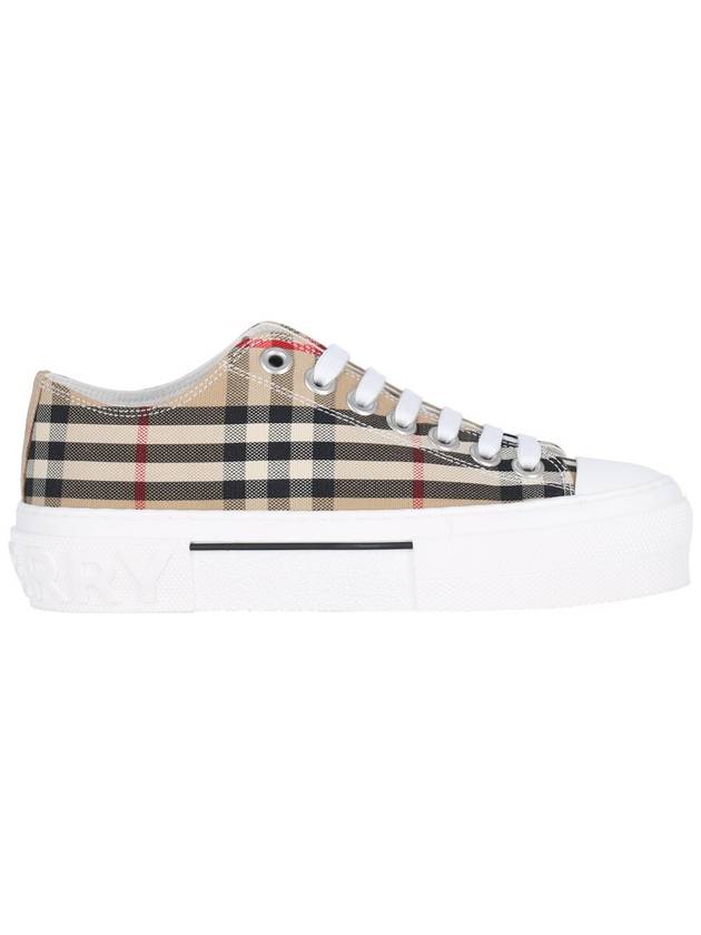 Vintage Check Cotton Sneakers Archive Beige - BURBERRY - BALAAN 2