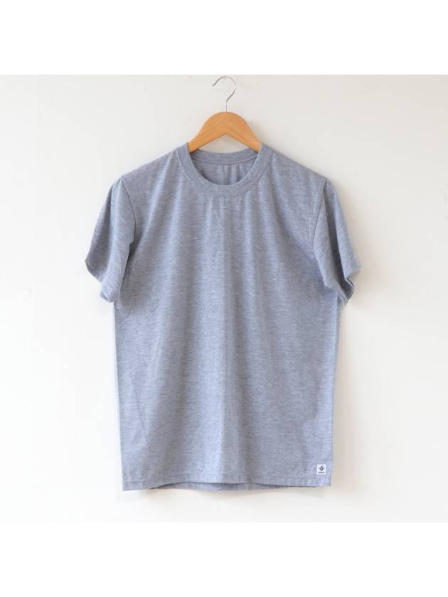 Round Short Sleeve T Shirt Grey - SUPENER - BALAAN 4