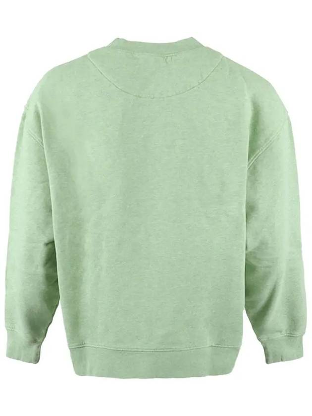 12Th Anniversary Logo Label Patch Brushed Sweatshirt Green - ACNE STUDIOS - BALAAN 4