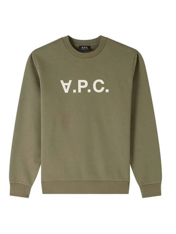 Women's VPC Logo Print Sweatshirt Green - A.P.C. - BALAAN 1