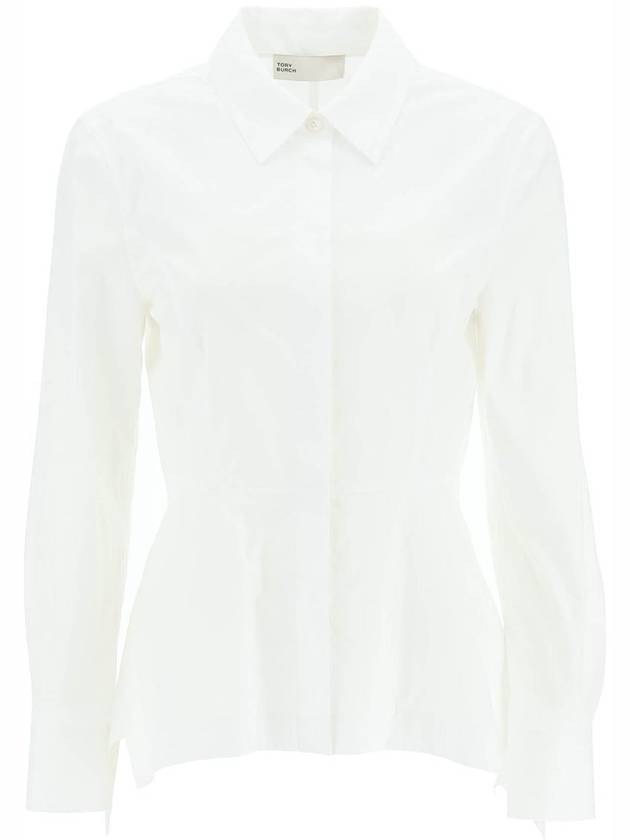 Poplin Shirt White - TORY BURCH - BALAAN 2