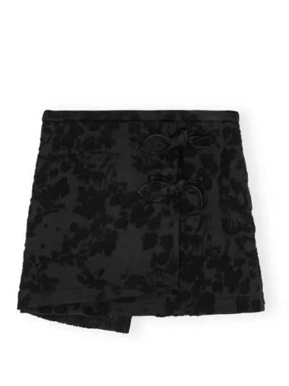 Acrylic Blend A-Line Skirt Black - GANNI - BALAAN 2