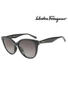 Round Gradient Cat-Eye Sunglasses Black - SALVATORE FERRAGAMO - BALAAN 2