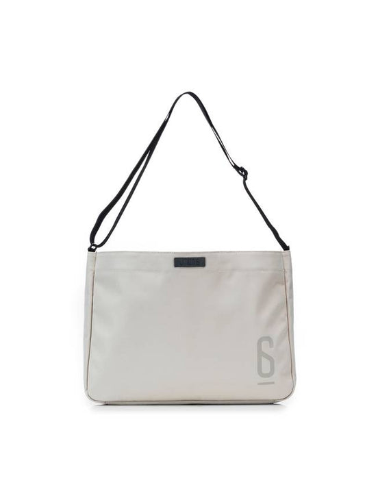 Women's Wide One Crossbody Bag Beige - UNION 6 - BALAAN 1