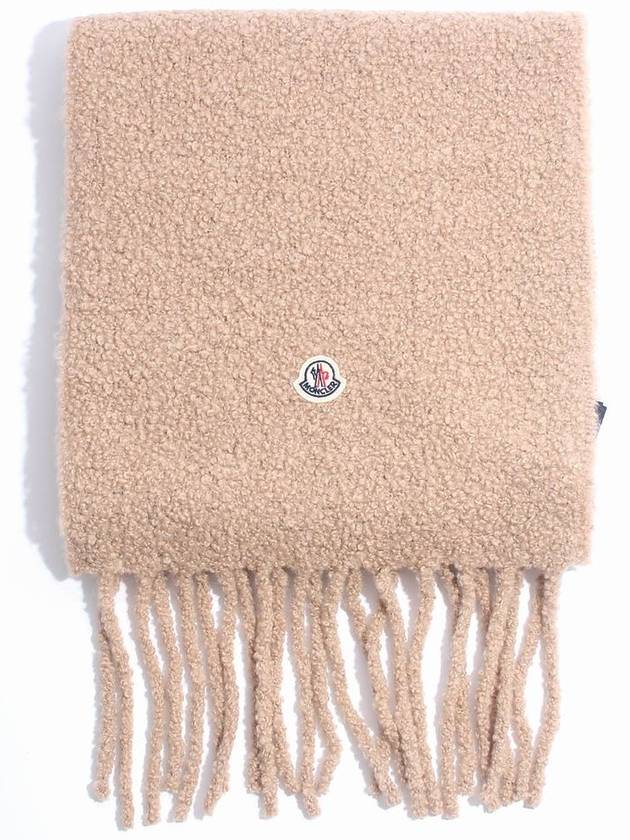 Alpaca blend muffler beige 3C00017 0U357 239 - MONCLER - BALAAN 1