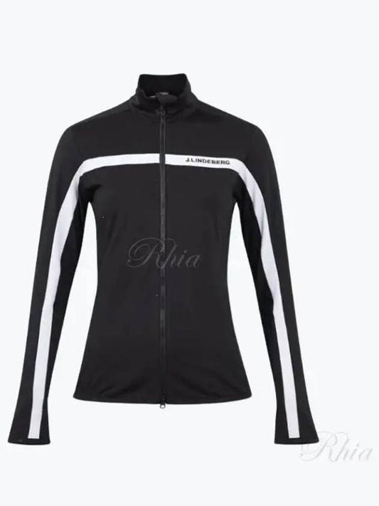 Janice Full Zip-up Jacket Black - J.LINDEBERG - BALAAN 2