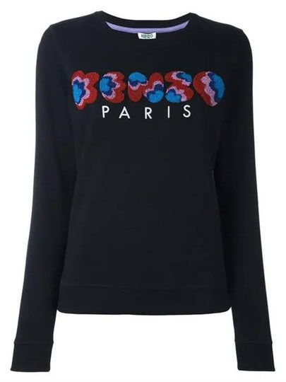 Women's Popcorn Sweatshirt Black F661SW830951 99 - KENZO - BALAAN 2