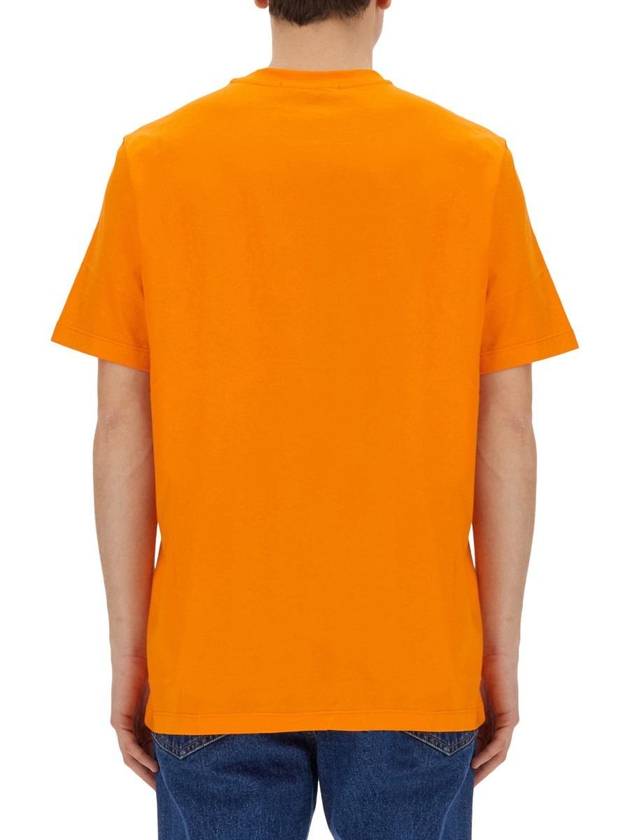 Short Sleeve T-Shirt 3640MM138 24700210 ORANGE - MSGM - BALAAN 4