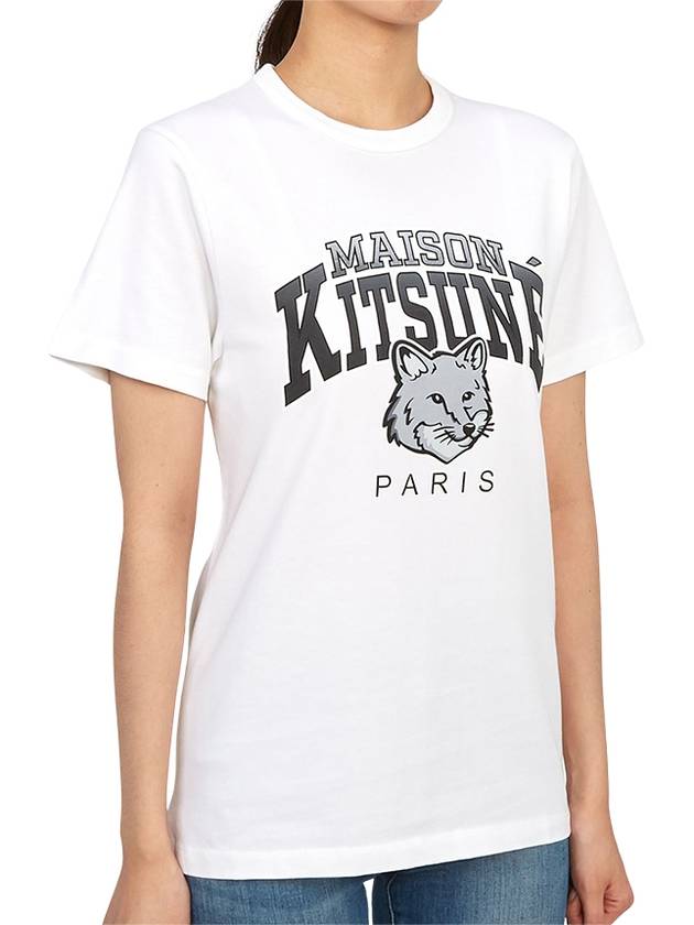 Campus Fox Classic Short Sleeve T-Shirt White - MAISON KITSUNE - BALAAN 4