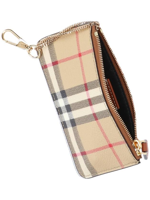 Check Print Coin Wallet Beige - BURBERRY - BALAAN 6