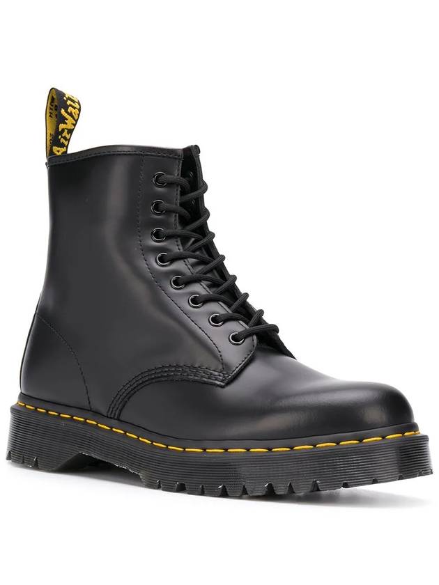 1460 Bex Smooth Leather Platform Worker Boots Black - DR. MARTENS - BALAAN 3