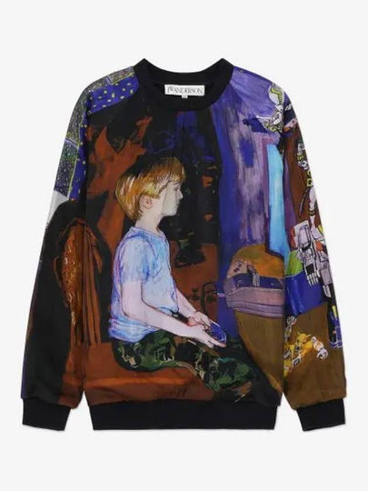 Graphic Print Crew Neck Sweatshirt - JW ANDERSON - BALAAN 2