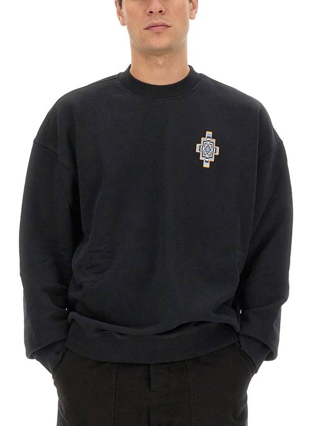 23 fw Optical Cross Sweatshirt CMBA097F23FLE0021033 B0040499100 - MARCELO BURLON - BALAAN 5