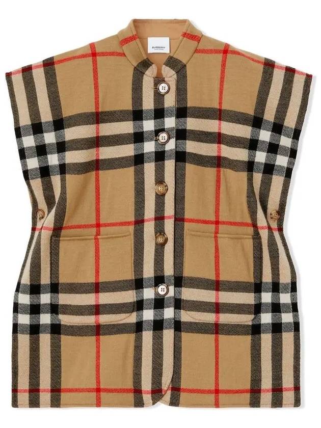 Kids Vintage Check Reversible Vest 8051756 - BURBERRY - BALAAN 1