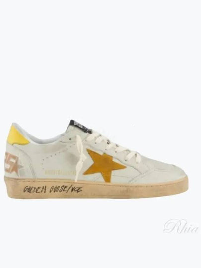 Ballstar Yellow Tab Low Top Sneakers White Cathay - GOLDEN GOOSE - BALAAN 2