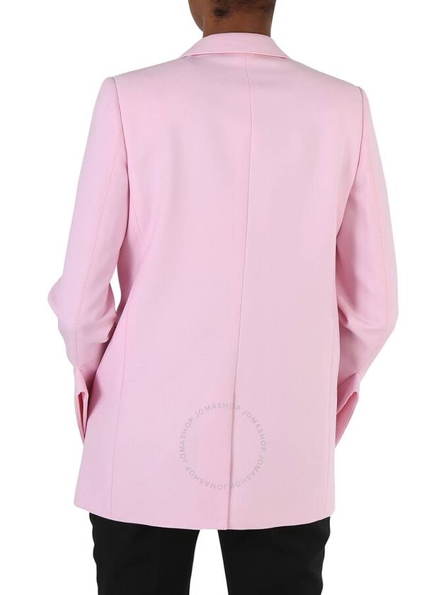 drop lapel wool single jacket pink - BURBERRY - BALAAN 4