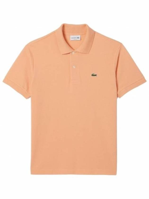 Men's Logo Classic Fit Cotton Short Sleeve Polo Shirt Orange - LACOSTE - BALAAN 2