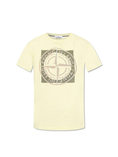 Compass Logo Printing Short Sleeve T-Shirt Light Green - STONE ISLAND - BALAAN 1