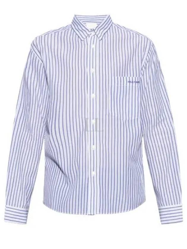 Jasolo Striped Long Sleeve Shirt Blue - ISABEL MARANT - BALAAN 2