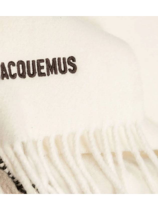 Jacquemus Pampero Stitch Detail Wool Scarf Muffler 235AC458 5007 015 - JACQUEMUS - BALAAN 6