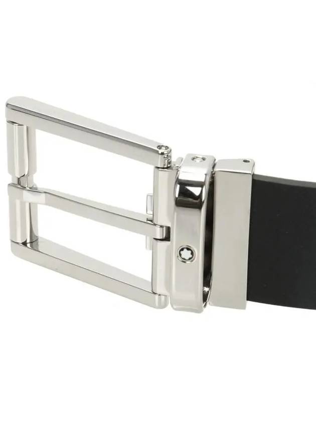 Pin Buckle Leather Belt Black - MONTBLANC - BALAAN 5