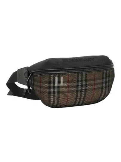 Sony Vintage Check Belt Bag Archive Beige Black - BURBERRY - BALAAN 2