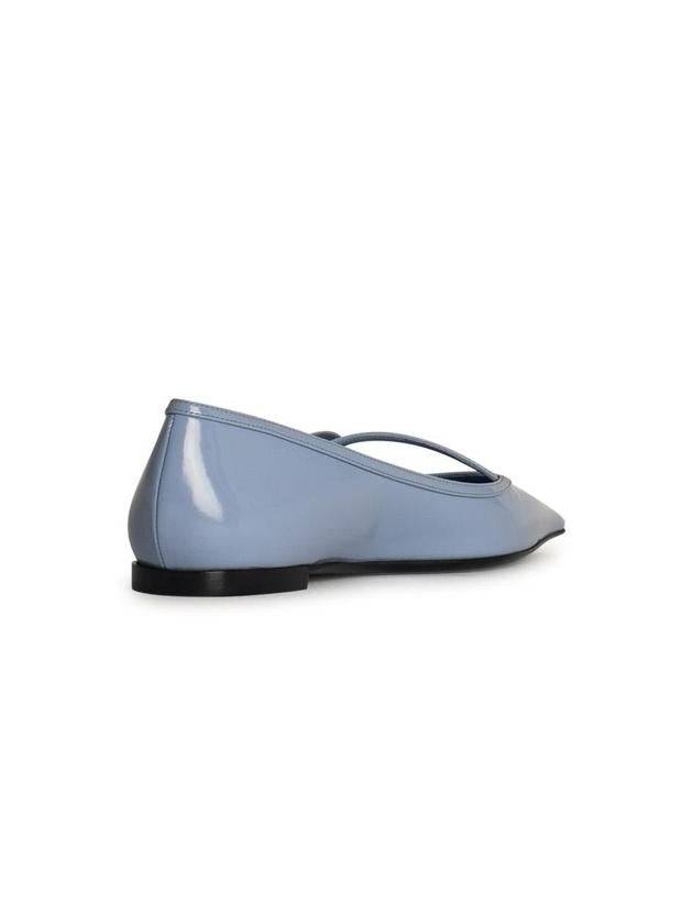 Dolce & Gabbana Light Blue Leather Ballet Flats - DOLCE&GABBANA - BALAAN 3