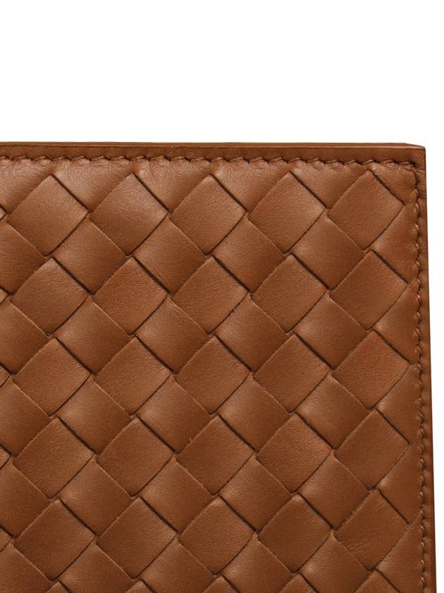 Intrecciato Leather Half Wallet Brown - BOTTEGA VENETA - BALAAN 8