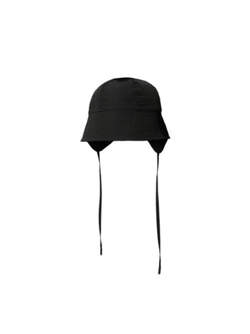 Earflap Nylon Bucket Hat Black - VAEKCIE - BALAAN 1