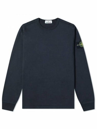 Wappen Patch Crew Neck Sweatshirt Navy - STONE ISLAND - BALAAN 1