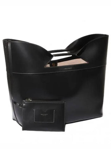 leather bow tote bag handbag women - ALEXANDER MCQUEEN - BALAAN 1