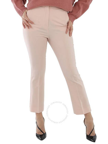 Max Mara Ladies Pink Circeo High-Rise Wool-Blend Pants, Brand Size 36 (US Size 2) - MAX MARA - BALAAN 1