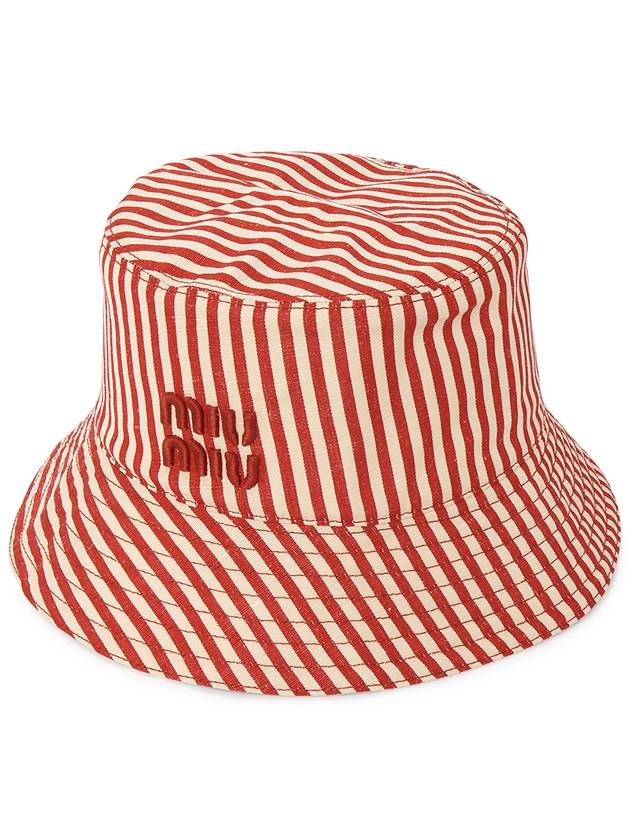 Reversible Bucket Hat Pouch Bag Set Red - MIU MIU - BALAAN 3